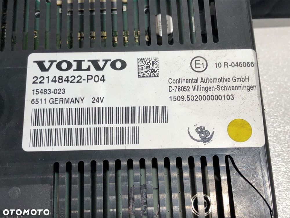 WYŚWIETLACZ  VOLVO FH II 2012 - 2022 500 368 kW [500 KM] 10x4/6 2017 22148422 - 3