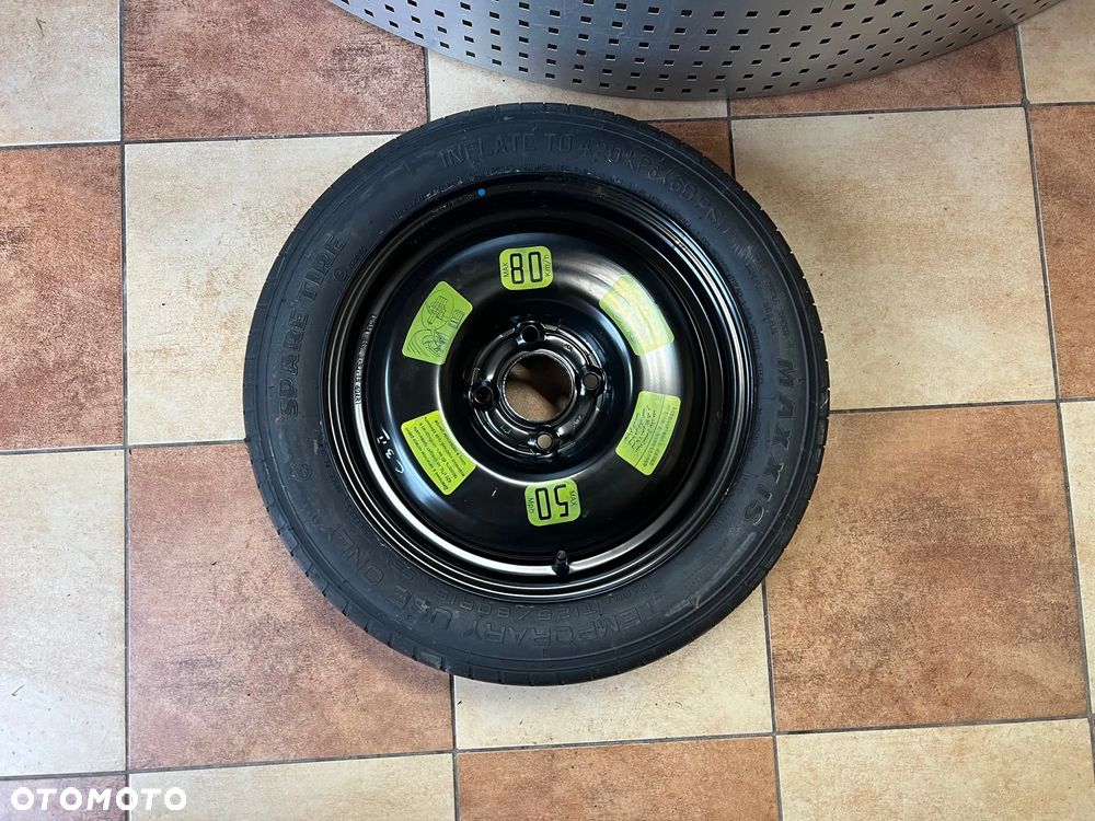 KOŁO DOJAZDOWE ZAPASOWE 125 80 15  ET15   31/2 JX 15 MAXXIS PEUGEOT 207 208 307 CITROEN C3 II  C4 - 1