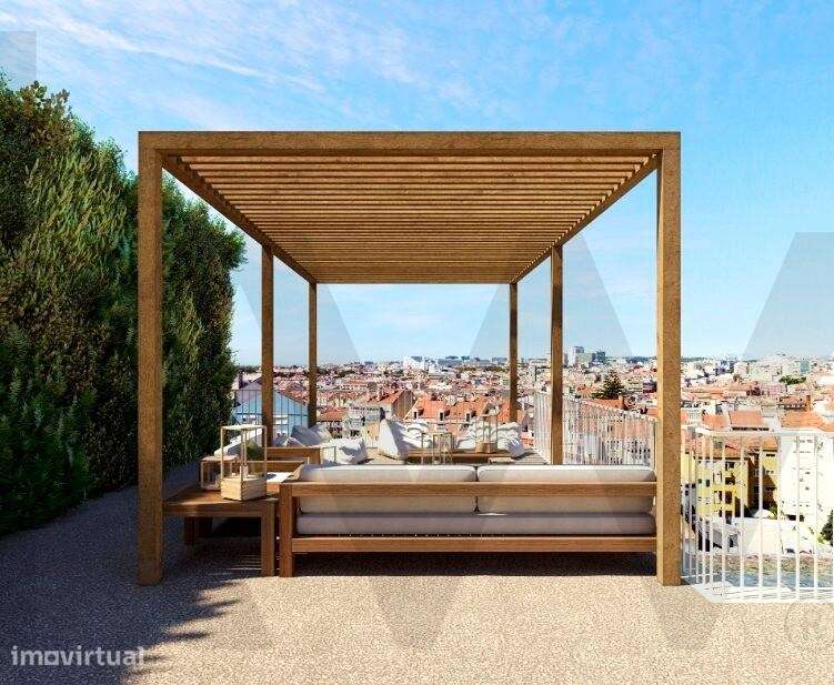 T2 com Jardim Privado, Piscina e Vista Deslumbrante - Grande imagem: 2/20