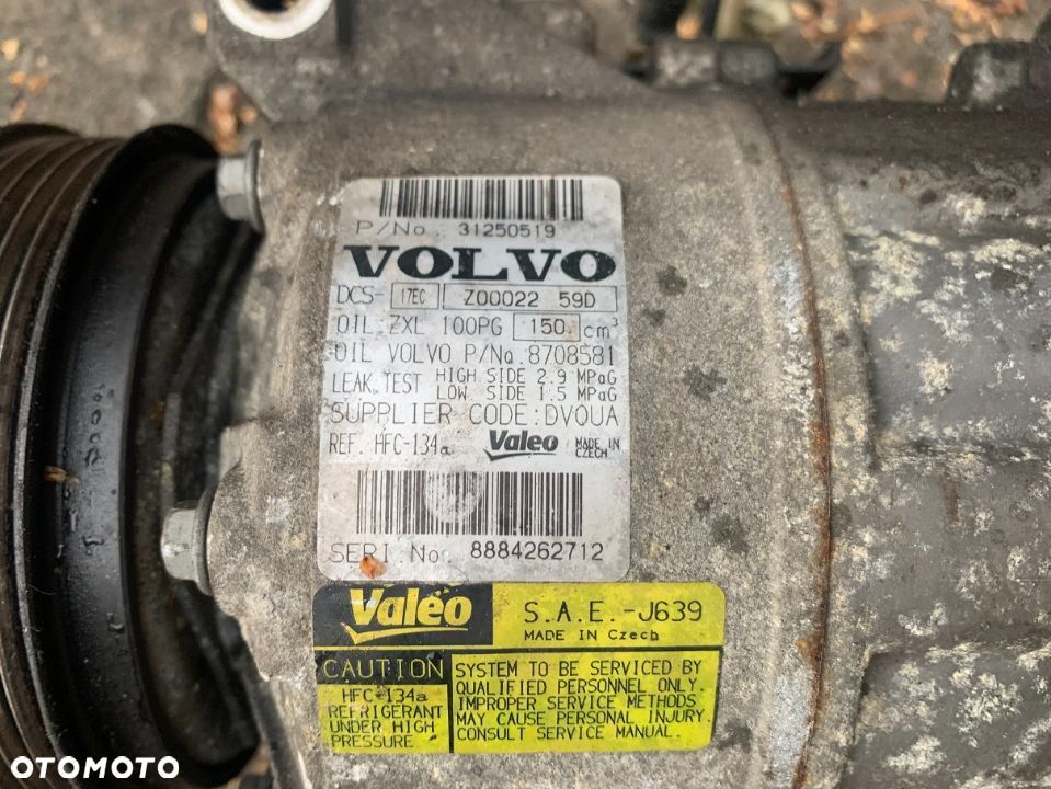 kompresor sprezarka klimy volvo xc60 2.4 31250519 - 2