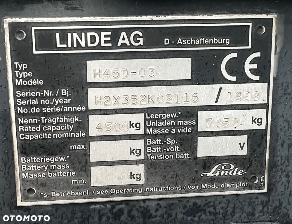 Linde H45D-03 - 7