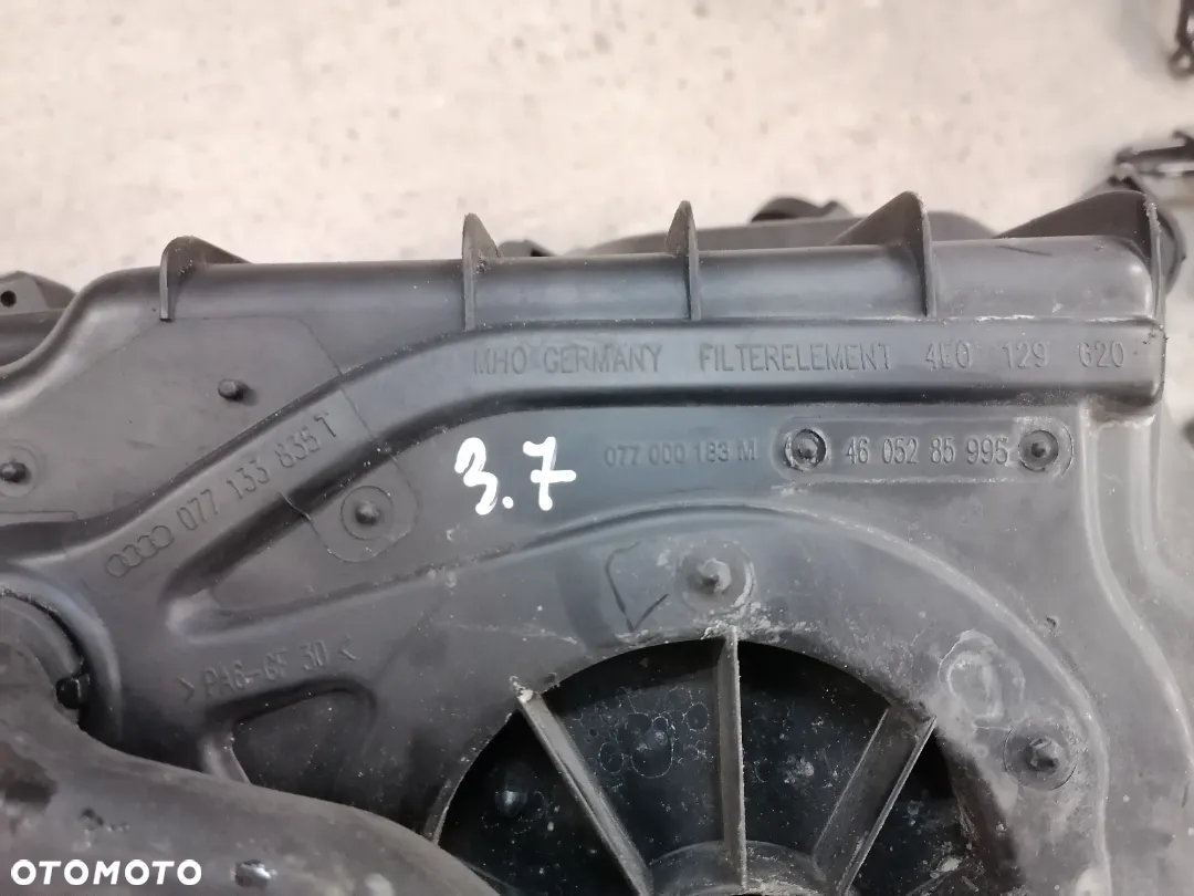 Obudowa Filtra Powietrza Audi A8 D3 3.7 4.2 V8 077133835T 4E0129620 - 6