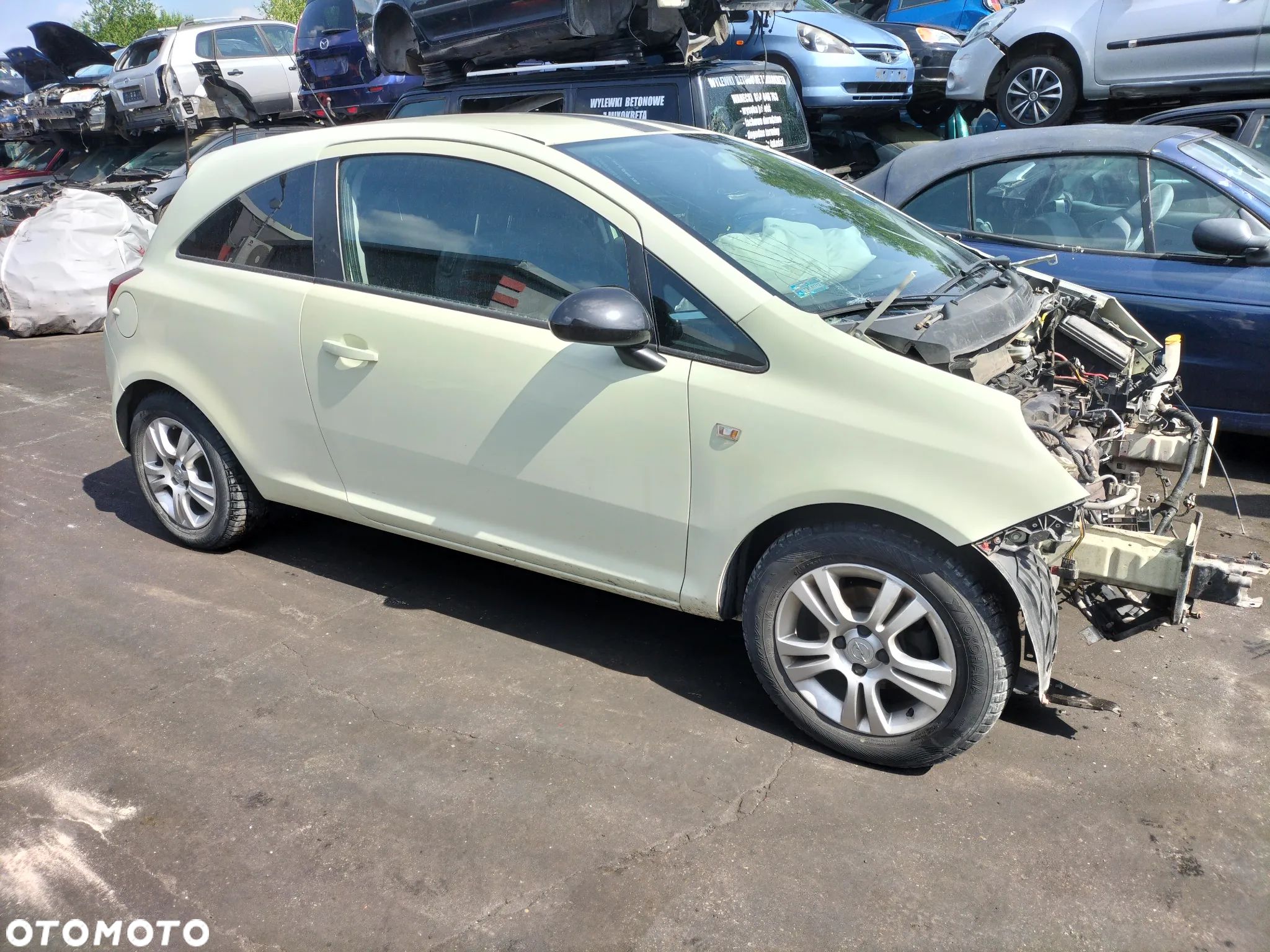 DRZWI LEWE PRAWE PRZÓD OPEL CORSA D 3D LIFT 2011r KOD LAK. Z30R - 1