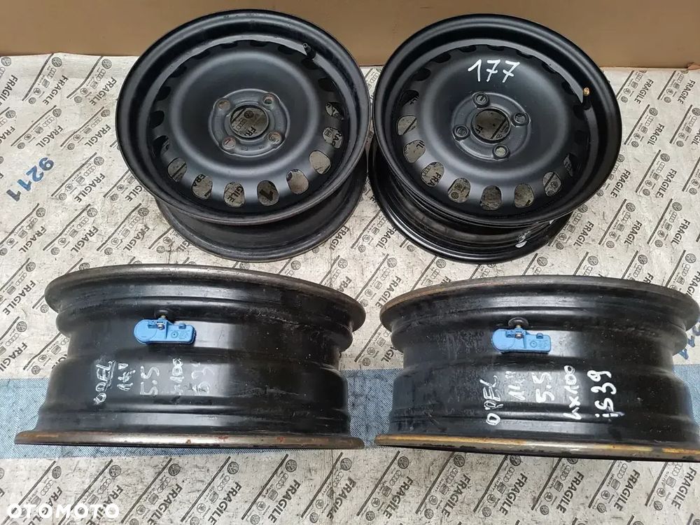 FELGI STALOWE Z CZUJNIKAMI  OPEL CORSA  B C  D E 5,5JX14  4X100 ET39 - 13