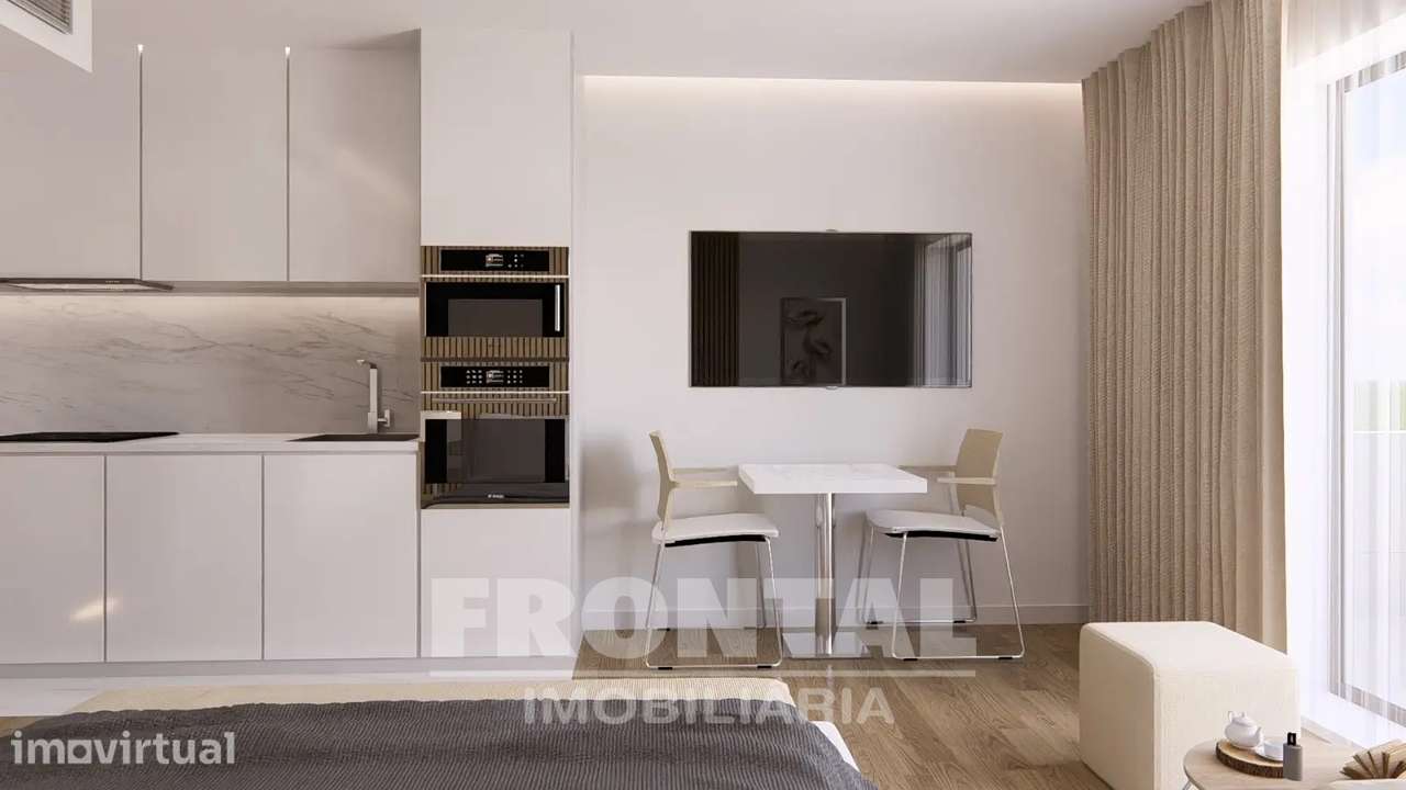 Apartamento T0 com Varanda | Condomínio Privado com Conceito Contempor - Grande imagem: 4/12