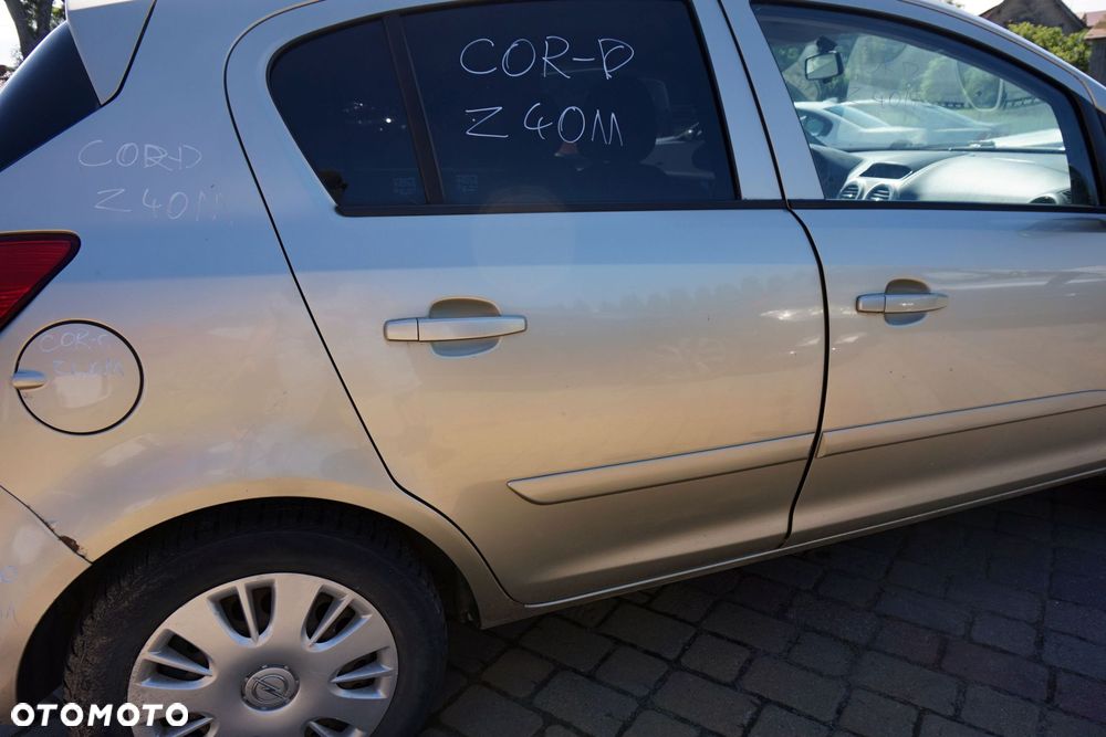 DRZWI TYLNE PRAWE CORSA D IV 5D HB Z40M  ZŁOTY OPEL 2006-2011 - 3
