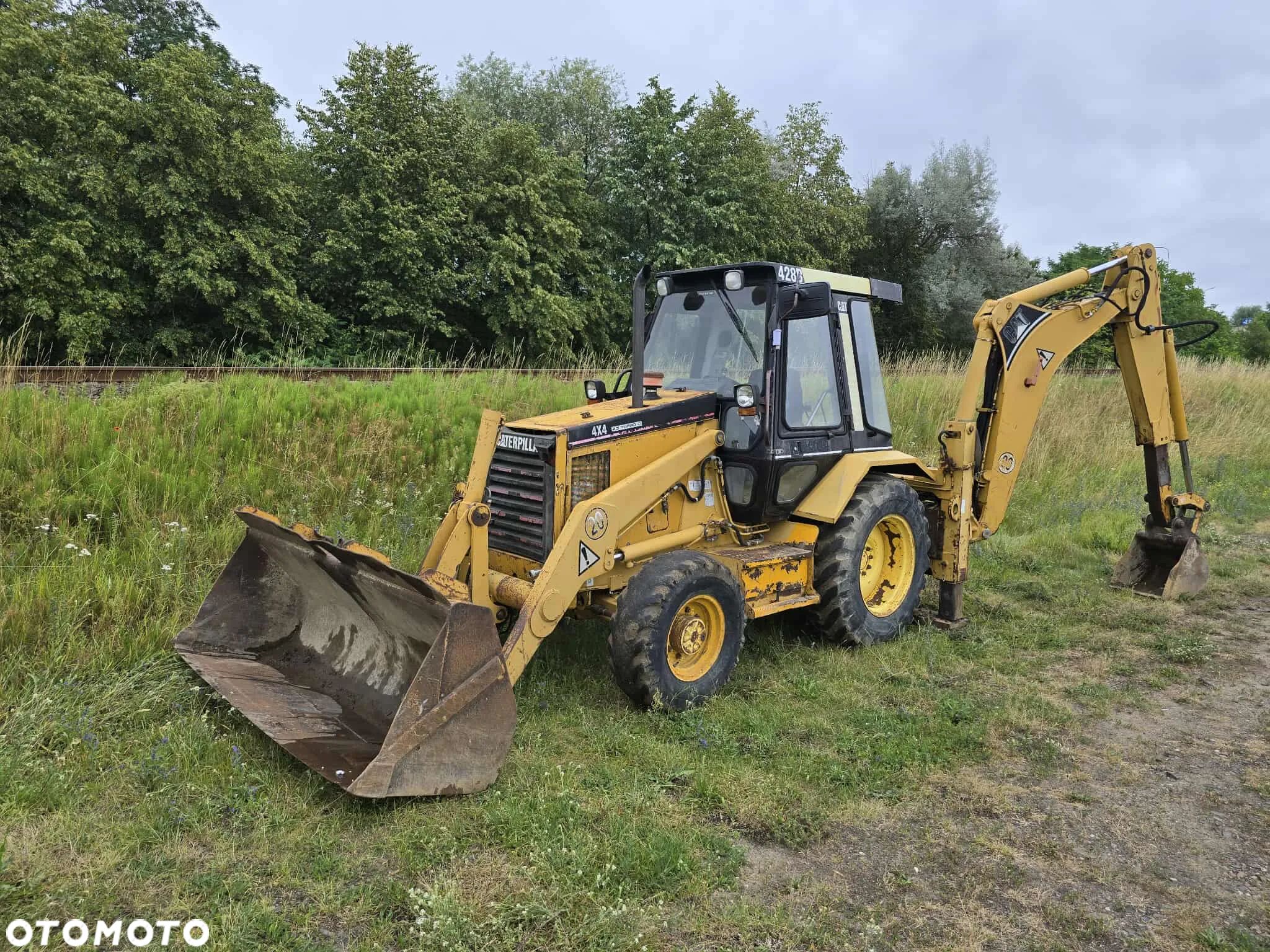 Caterpillar 428B 4x4 95KM SALON PL KROKODYL TELESKOP - 1