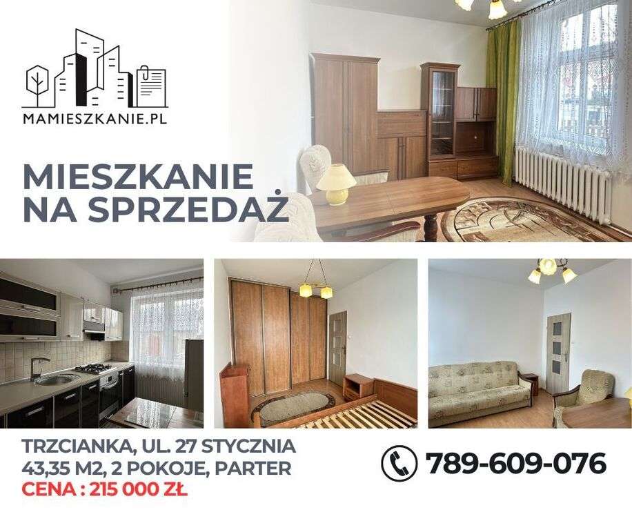 Na sprzedaż – 2 pokoje, parter | Trzcianka