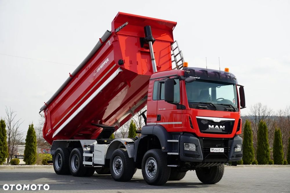 MAN TGS 41.480 / 8X8 / WYWROTKA TYLNOZSYPOWA / KH KIPPER / AUTOMAT / EURO 6 - 7
