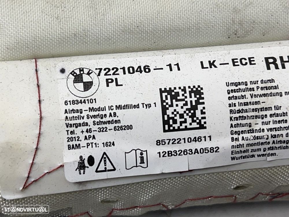 Airbag cortina Dto BMW 1 (F20) REF. 722104611 - 3