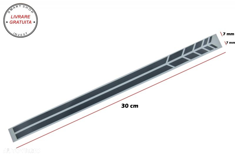 Set Stickere Capota Plafon Portbagaj si Stickere Oglinzi Gri Inchis Mercedes C205 - livrare gratuita - 7
