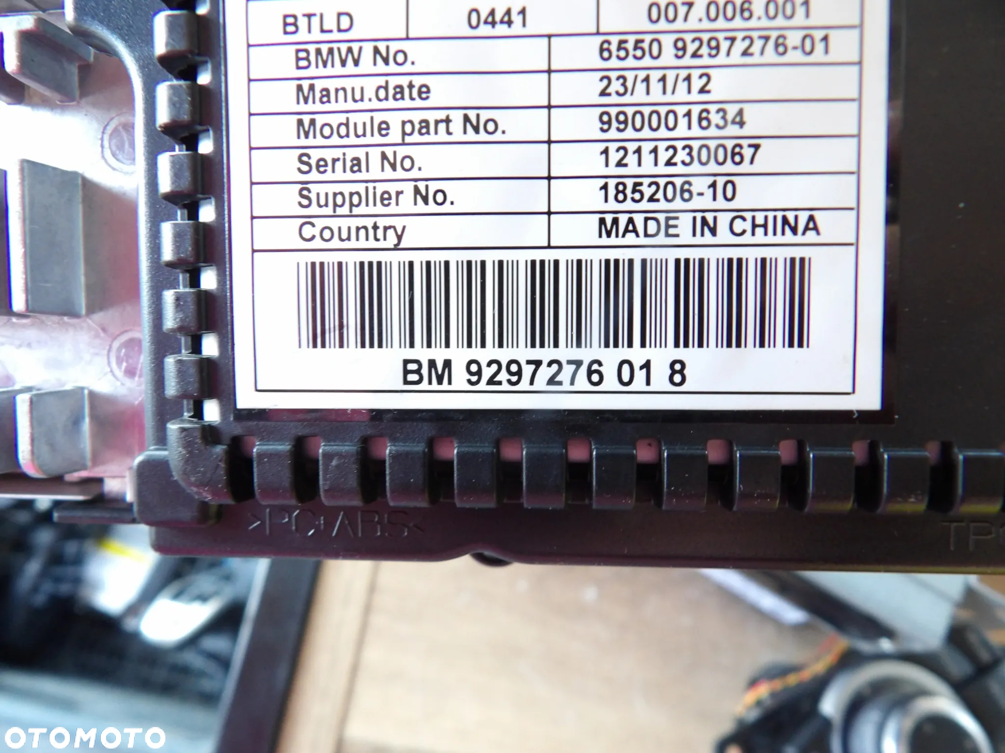 BMW - F12 - ZESTAW NAWIGACJI - MONITOR-IDRIVE-CZYTNIK - KOMPLET - 9297276  9286707  9293396 - 5