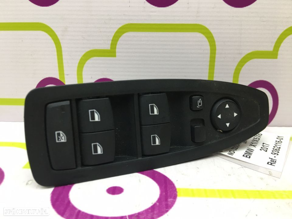 Comando de Vidros Frt / Esq BMW X1/X5/X6 de 2017 - Ref : 936211601 - NO320049 - 2