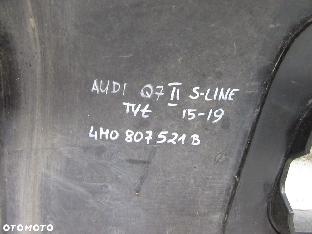 AUDI Q7 II 4M0 S-LINE 15-19 SPOJLER DYFUZOR DOKLADKA ZDERZAK TYL 4M0807521B - 11