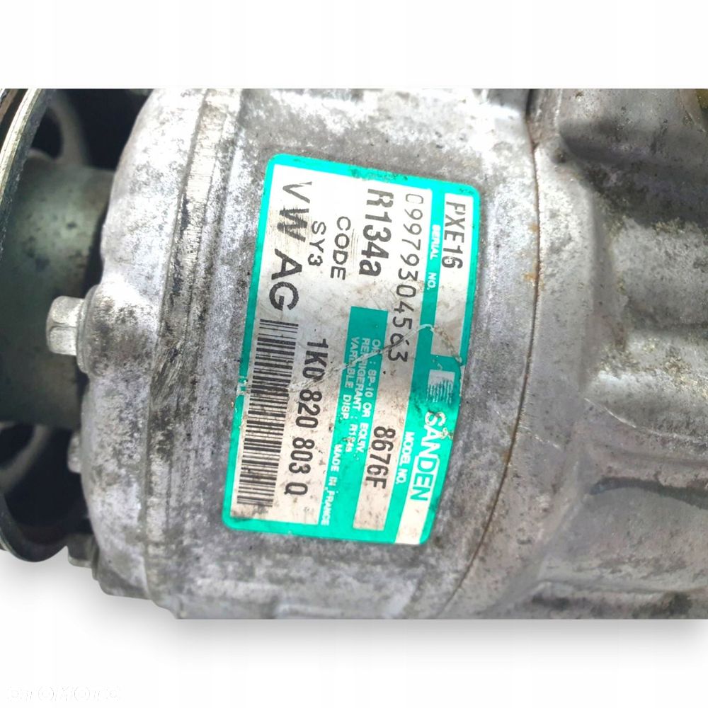 SPRĘŻARKA KLIMATYZACJI Golf V Passat B6 1.9 TDI 1K0820803Q SANDEN - 4