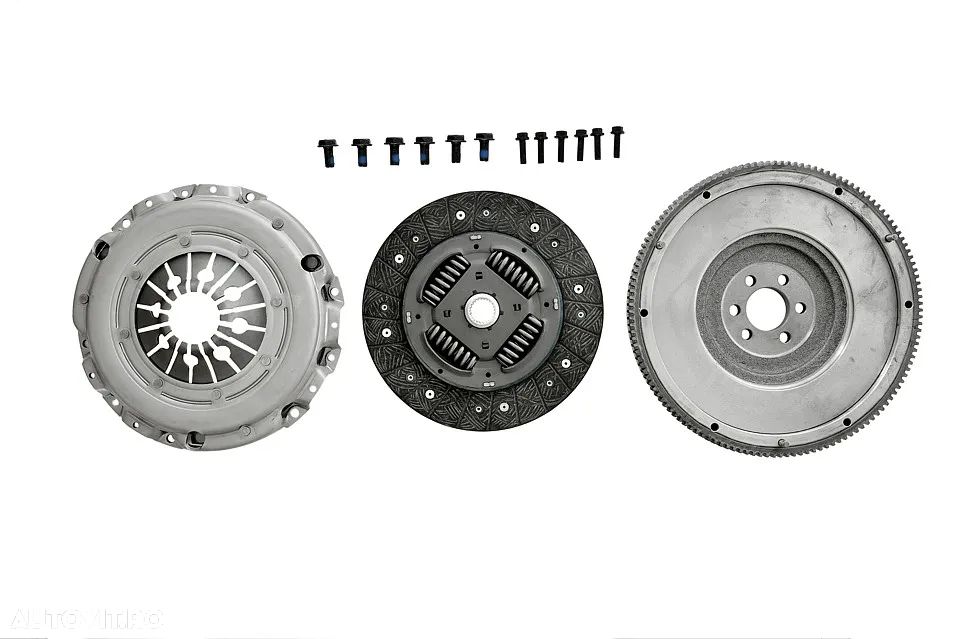 Kit ambreiaj complet Volkswagen Bora, Golf 4, Polo, Sharan, Audi A3, TT, Ford Galaxy, Seat Alhambra, Leon, Ibiza, Toledo, Cordoba, Skoda Fabia 1, Octavia 1, motoare diesel 1.9 si 2.0, benzina 1.8T, conversie de la volanta cu masa dubla la masa simpla - 1
