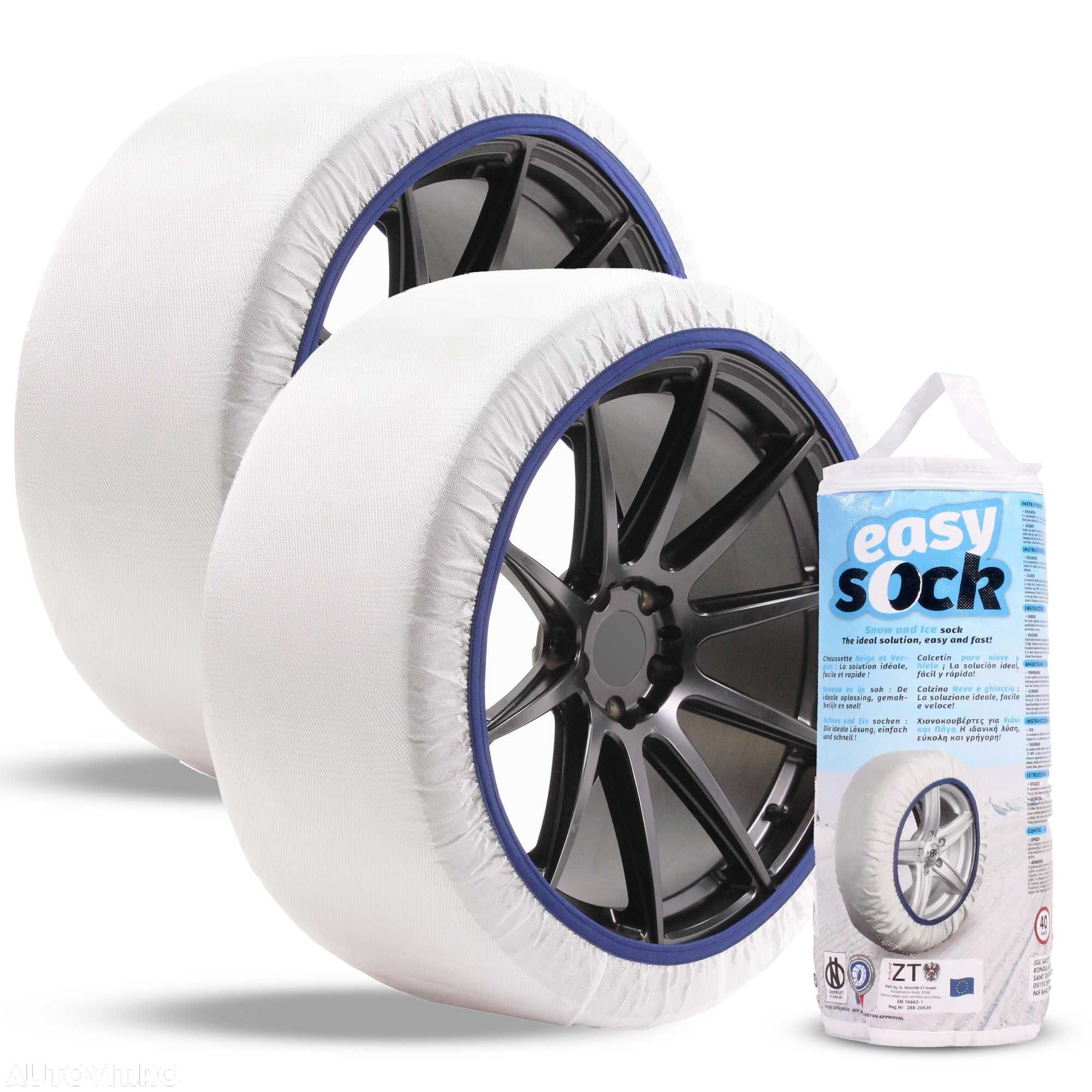 Huse lanturi textile antiderapante pentru zapada Easy Sock marimea L - 1