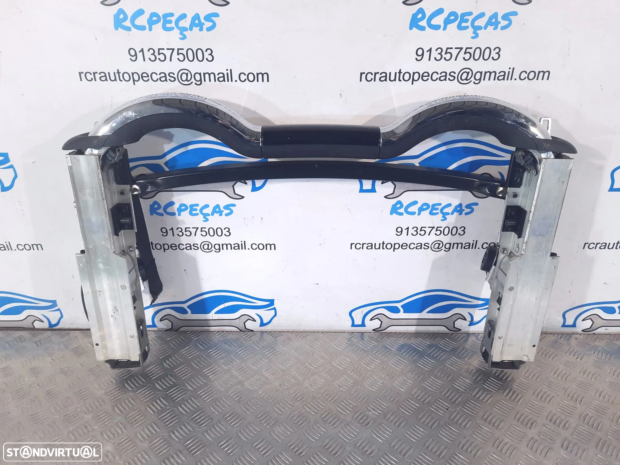 BARRAS ANTICAPOTAMENTO PROTEÇÃO MINI COOPER R57 LCI CABRIO 54607190617 7190617 MINI COOPER R57 ROLL BAR ROLLOVER DEFLETOR VENTO ANTI-CAPOTAMENTO - 10
