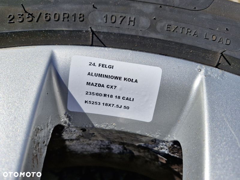 MAZDA CX-7 FELGI ALUMINIOWE 5X114.3 7.5 18 CALI ET50 9965047580 KOŁA CX-5 - 8