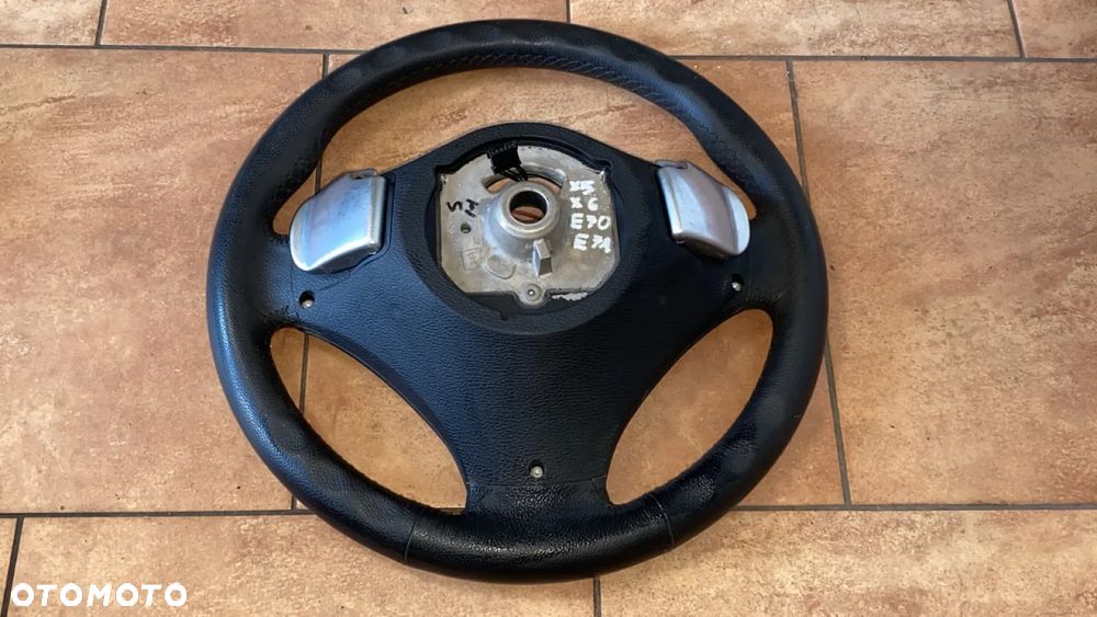 KIEROWNICA SKÓRA SPORT ŁOPATKI MULTI BMW X5 E70 X6 E71 6789975 - 2