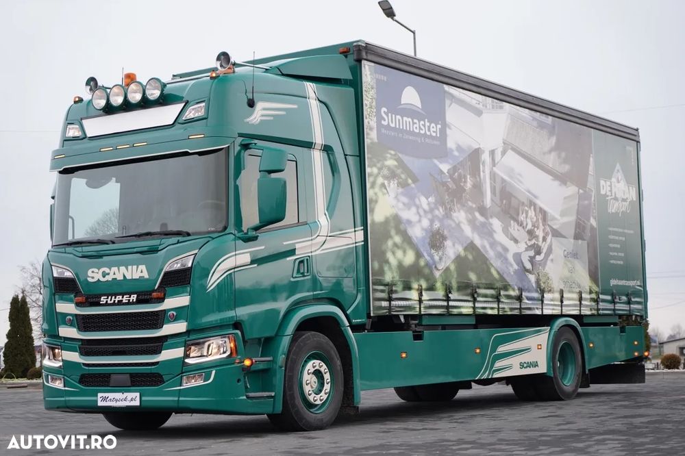 Scania G 280 / SOLO / 4x2 / CORTINĂ - 7,7 m / BDE / FULL AIRMATIC / PLUSĂ / PIELE - 1