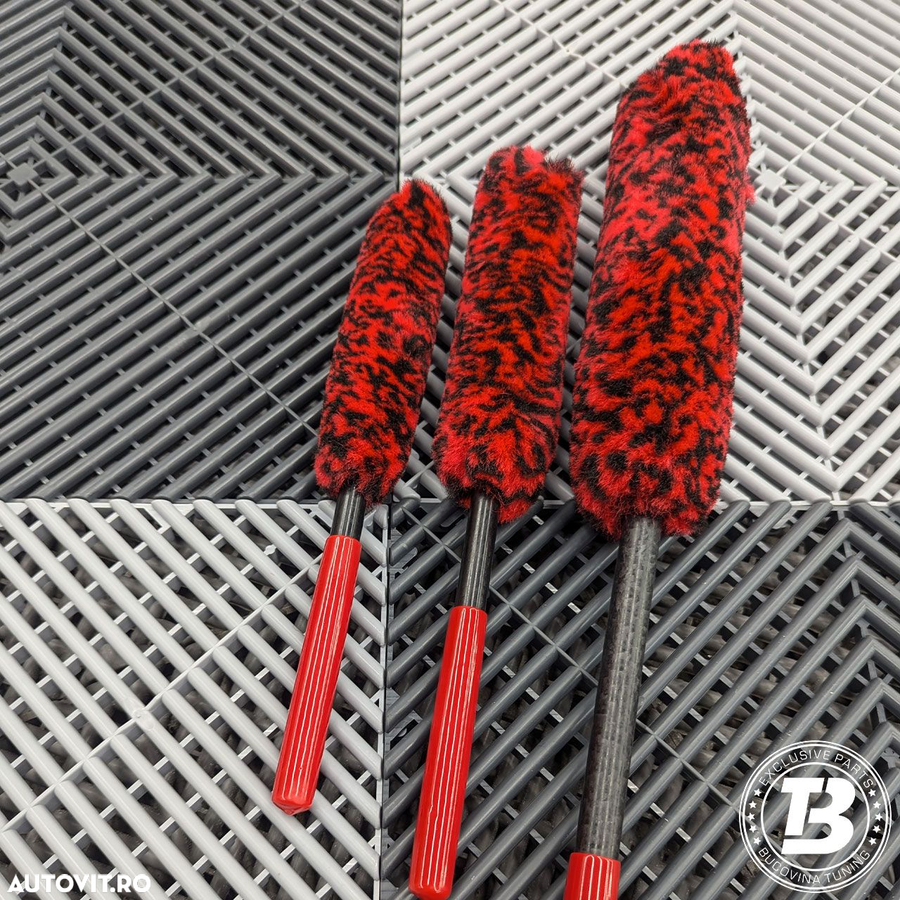 Set Profesional de 3 Perii Pentru Detailing Jante - 2