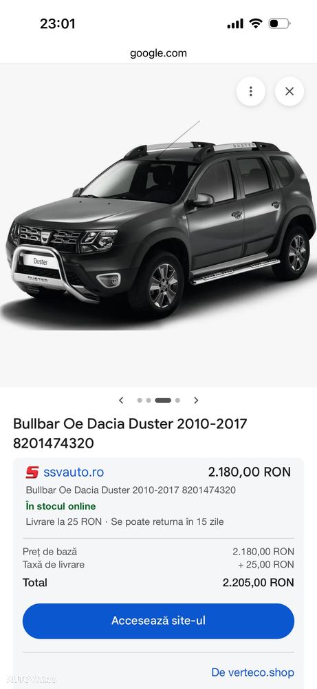 Bulbar Original Dacia Duster - 3