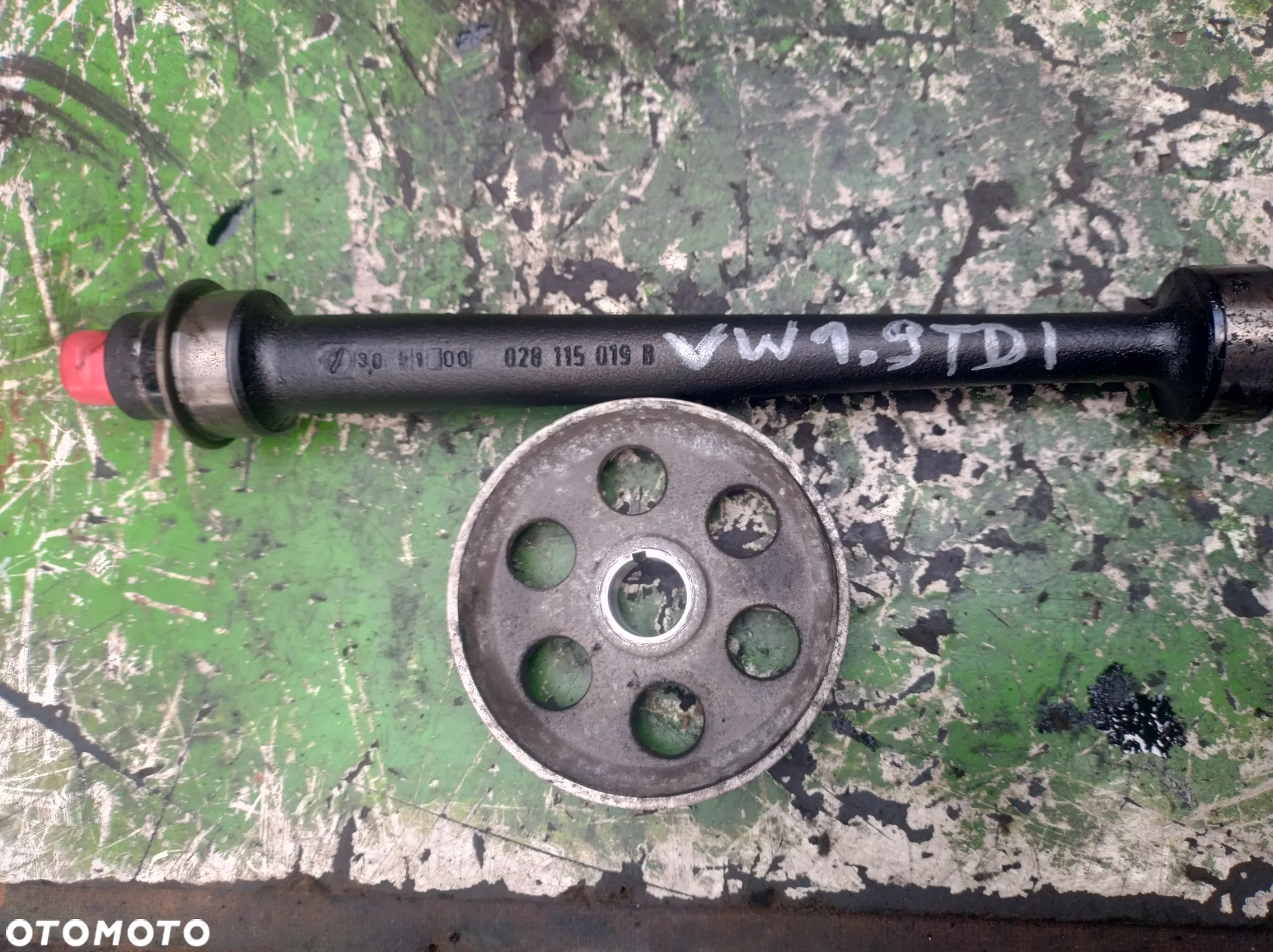 VW T4 passat golf III 1,9TDI wałek 028115019B koło wałka 028115021B - 2