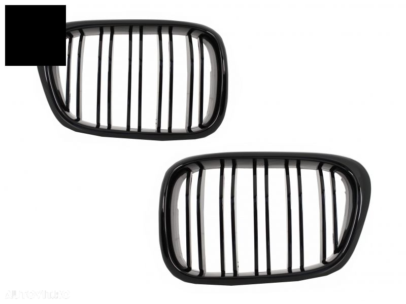 Body Kit Exterior BMW Seria 5 E39 (1997-2003) Cu Proiectoare Crom si Grile Negru L- livrare gratuita - 3