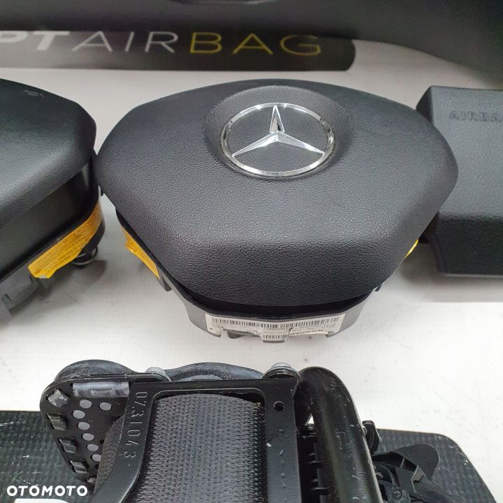 MERCEDES B-KLASA W246 SKÓRA DESKA ROZDZIELCZA KONSOLA KOKPIT PULPIT PODUSZKI AIRBAG AIR BAG PASY KIT SET - 8