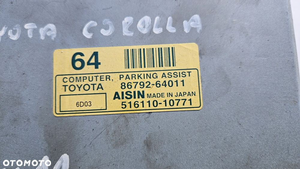 TOYOTA COROLLA VERSO 2 II Moduł czujników parkowania PDC Sterownik PDC 86792-64011 - 3