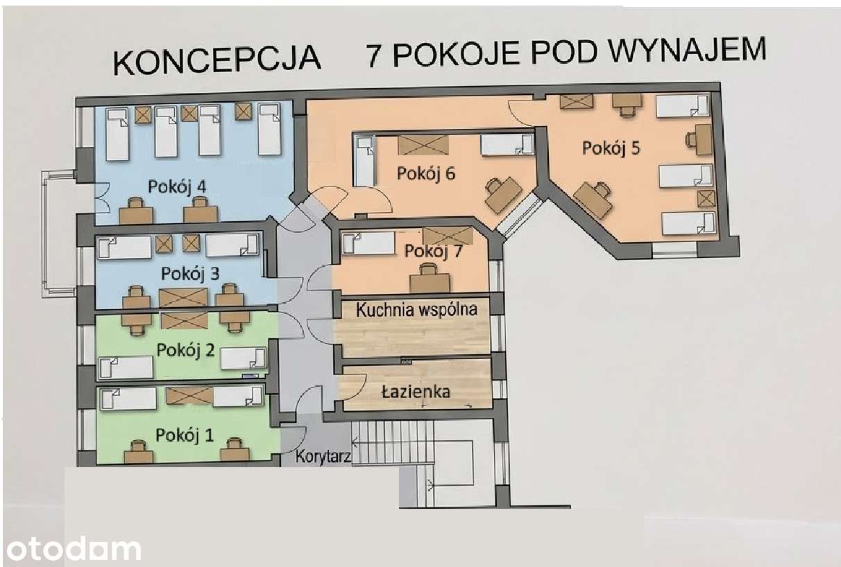 Gotowiec inwestycyjny 7 pokoi – potencjał do 11 000 zł/mc!