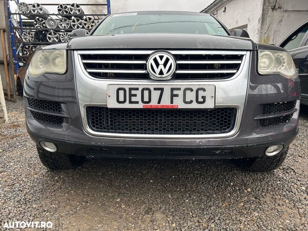 Bara fata Volkswagen Touareg 7L facelift 2007 - 2011 GREY LR7M (1417) model fara ... - 1