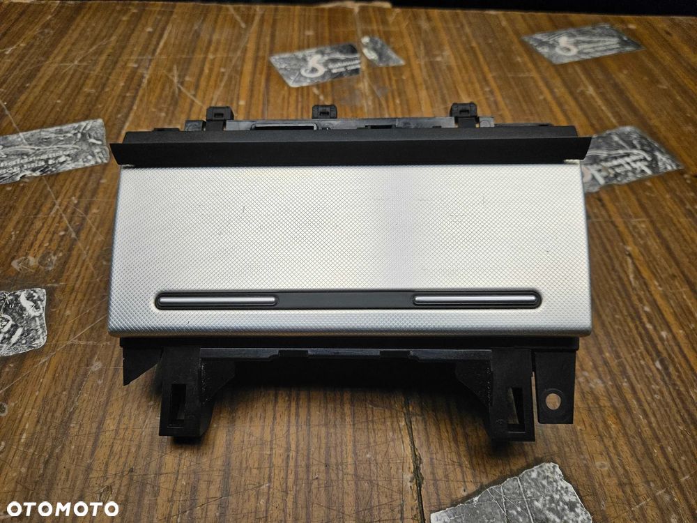 Popielniczka 2 DIN 8E0857951J 03S Klapka Wklad Carbon Srebrna Rybia Luska Audi A4 B6 B7 - 2