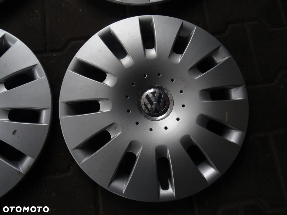 VOLKSWAGEN Oryginalne Kołpaki 15 na spinki do felg z rozstawem 5x100 - 3