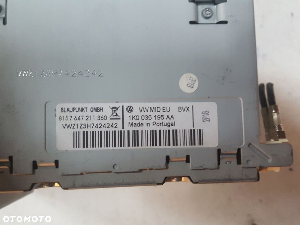 VW PASSAT B6 CC TIGUAN RADIO CD MP3 1K0035195AA - 3