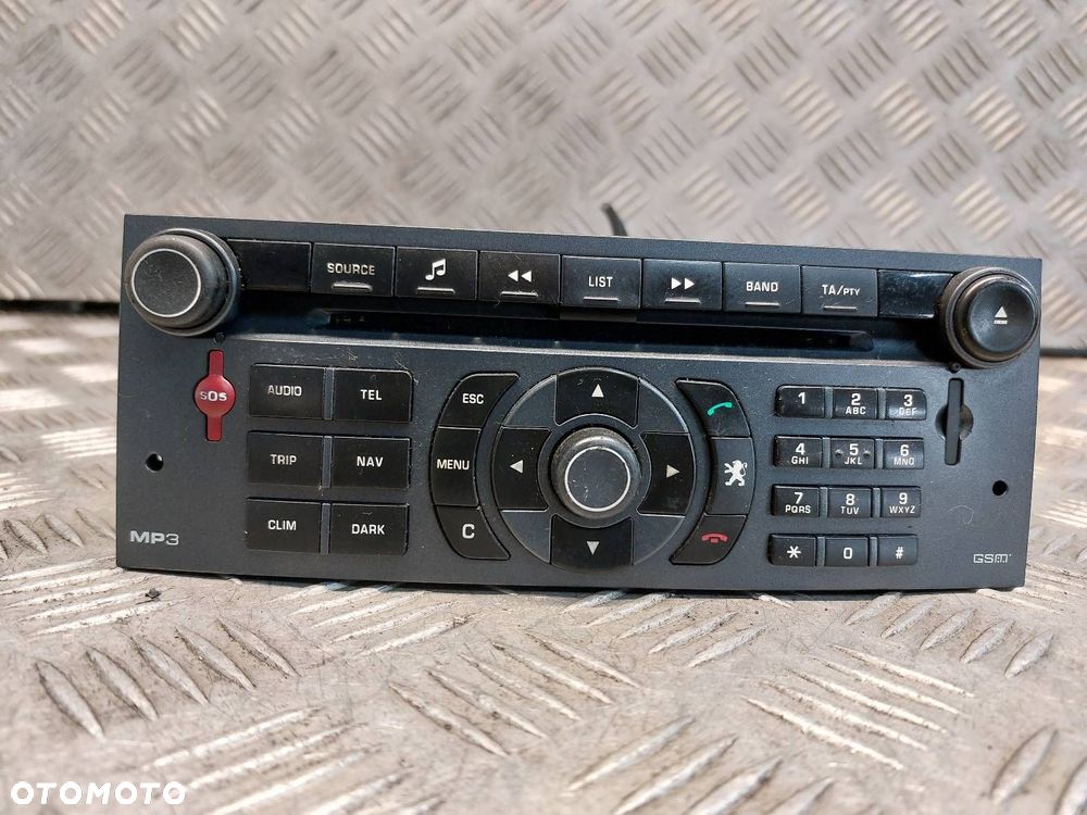 RADIO ODTWARZACZ + WYŚWIETLACZ PEUGEOT 407 COUPE 96640242XA 9661375880 - 7