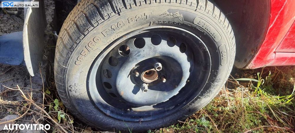 Janta Roata Rezerva Tabla 185 60 14 R14 cu Anvelopa Cauciuc Iarna Chevrolet Aveo 2003 - 2011 [C1173] - 1