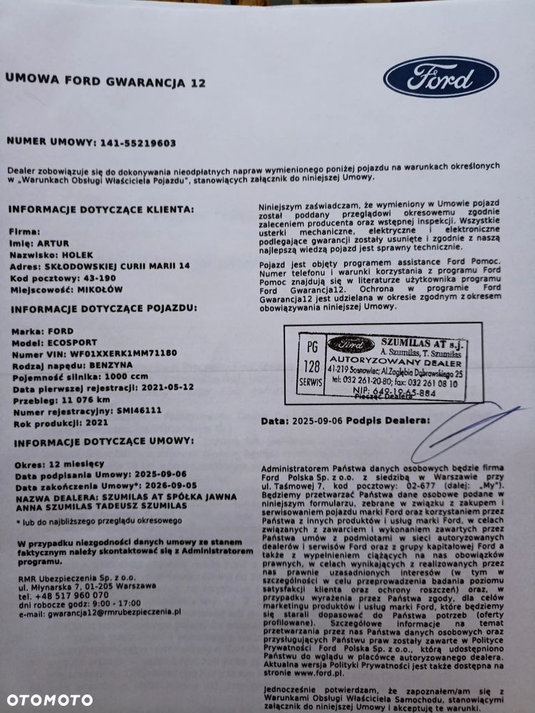 Ford EcoSport 1.0 EcoBoost GPF ST-Line Black ASS - 3