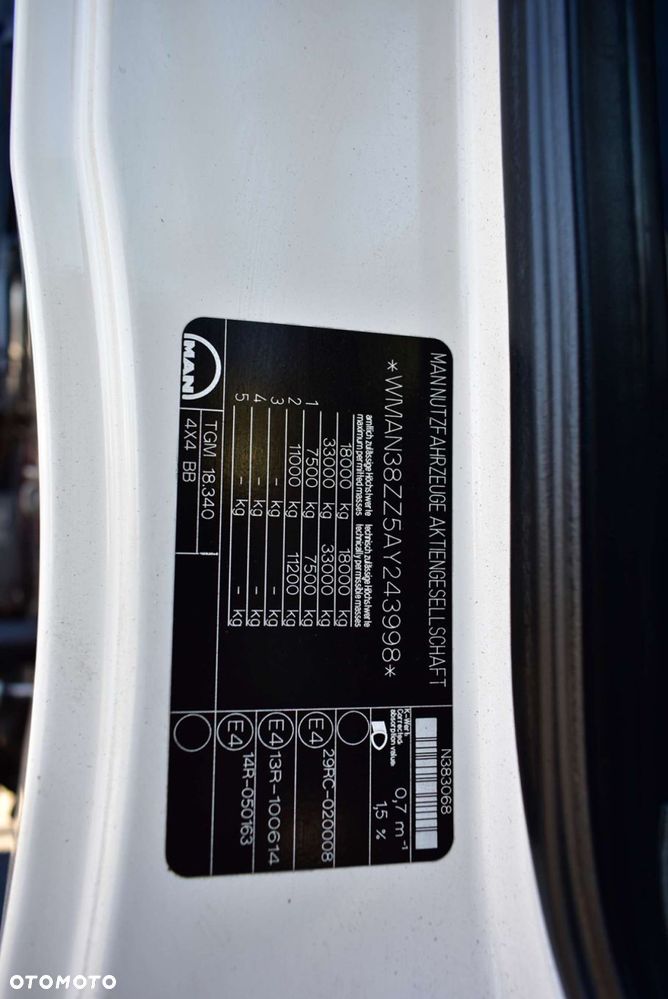 MAN TGM 18.340 4x4 PALFINGER PK 18002 HDS Żuraw Wciągarka - 3