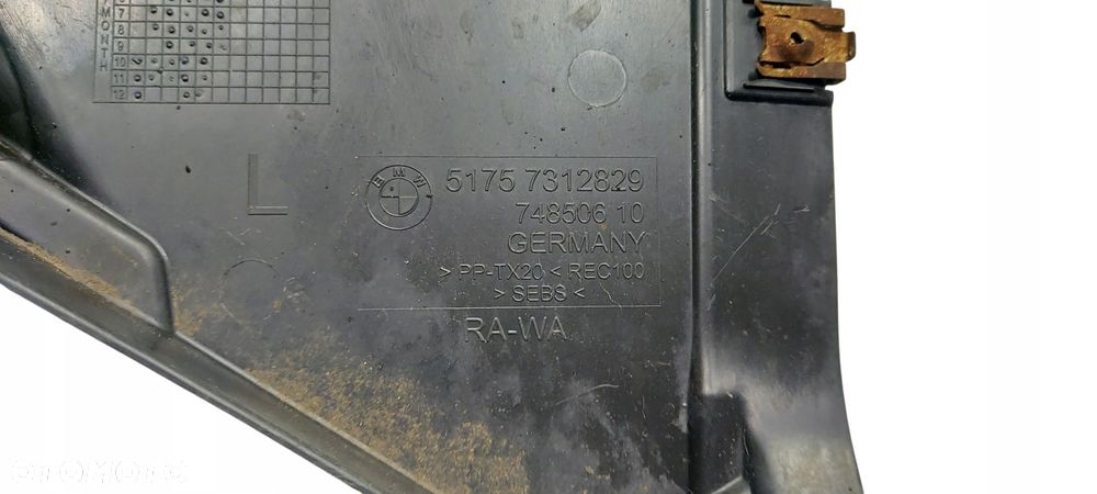 Bmw F10 F11 Lci Nadkole Osłona Dolna Lewy Przód Trójkąt 7312829 Nr 13 - 8