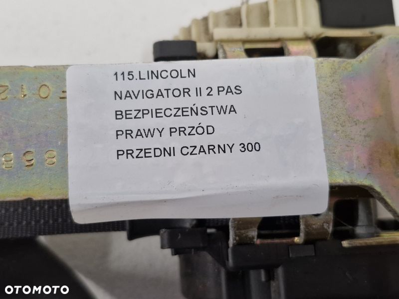 lincoln navigator 2 ii pas bezpieczeństwa prawy przód przedni czarny - 4