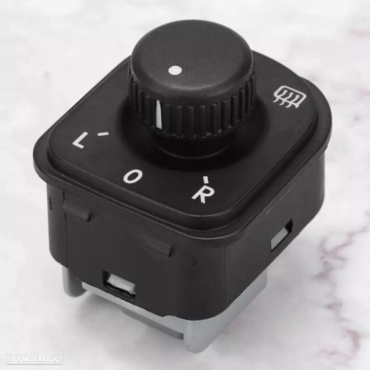 Comutador botão espelhos aquecidos + recolha Volkswagen Passat B6 Golf 6 - Preto - 6