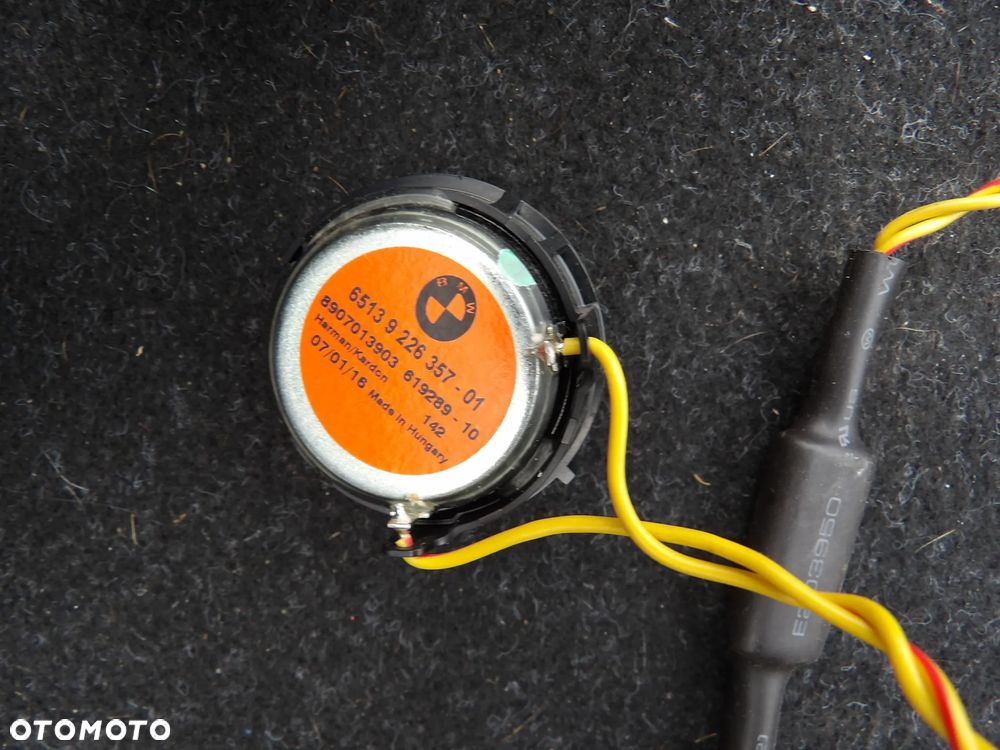 BMW - F48 , F* - KOMPLETNE NAGŁOŚNIENIE - LOGIC HARMAN BECKER - GŁOŚNIKI , WZMACNIACZ - KOMPLET - 6801346  9256350  9256349  9364956  9151127  9226357 - 6