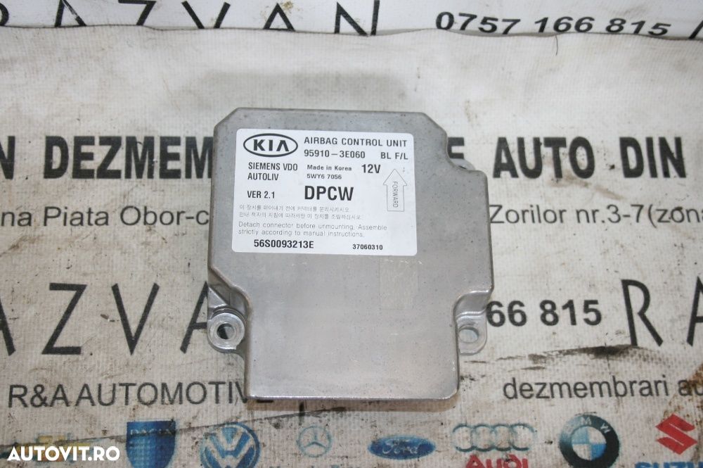 Modul Calculator Airbag Kia Sorento Dezmembrez Kia Sorento 170 Cai - 2