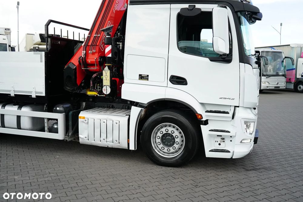 Mercedes-Benz ACTROS / 2543 / 6 X 2 / SKRZYNIOWY + HDS / FASSI F 295 / WYS. 16,5 M / PILOT / OŚ SKRETNA - 37