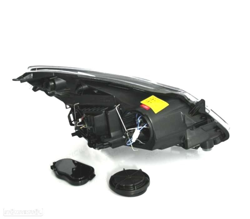 FARÓIS OPEL CORSA D 06-10 ANGEL EYES FUNDO PRETO - 2