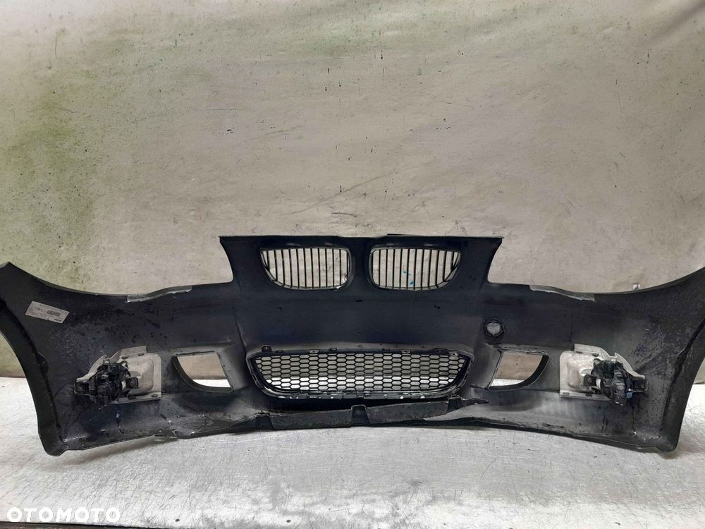 + ZDERZAK PRZÓD PRZEDNI DO BMW SERII 1 E87 M POWER M PAKIET BLACK SAPPHIRE CZARNY HALOGENY - 4