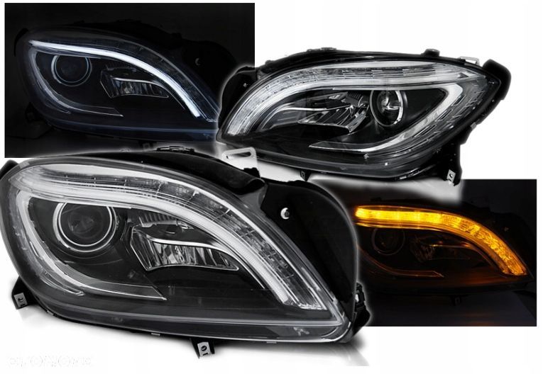 REFLEKTORY Lampy LED BLACK do MERCEDES W166 od 2011 do 2015 Roku - 3