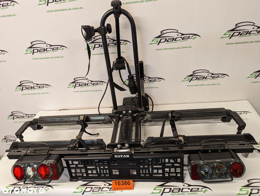 Uchwyt bagażnik rowerowy na hak na 2 rowery Eufab Raven 12010LAS - 11